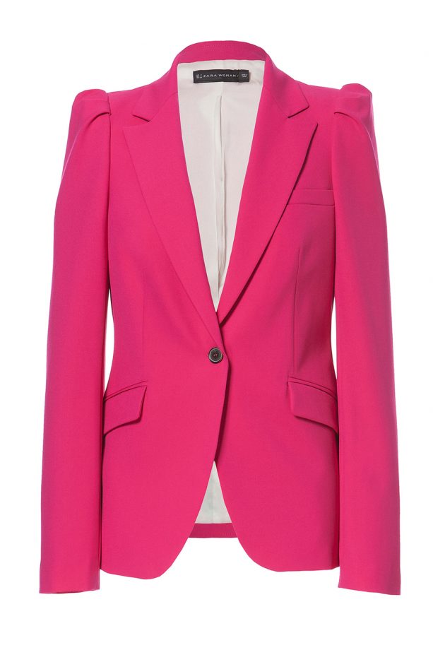 Zara Blazer With Puffed Shoulders, £69.99