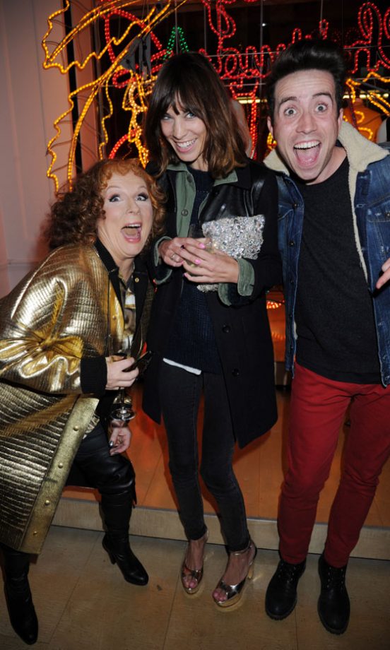 Alexa Chung, Jennifer Saunders And Nick Grimshaw Start Get In The Festive Mood At Christmas Lights Switch On, November 2011