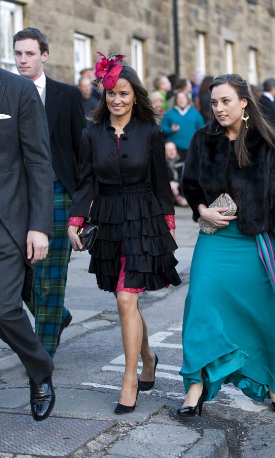 Pippa Middleton Was Dressed To Impress At Another Friend's Wedding In A Colour-Coordinated Wedding Outfit, 2011