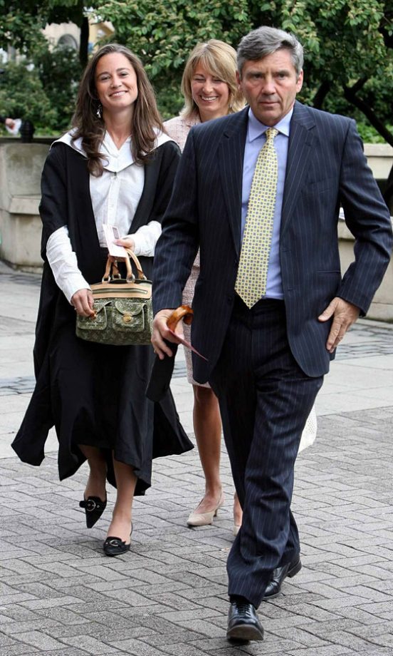 Pippa Middleton Attended Her Graduation Ceremony At Edinburgh University With Parents Mike Middleton And Carole Middleton, 2007