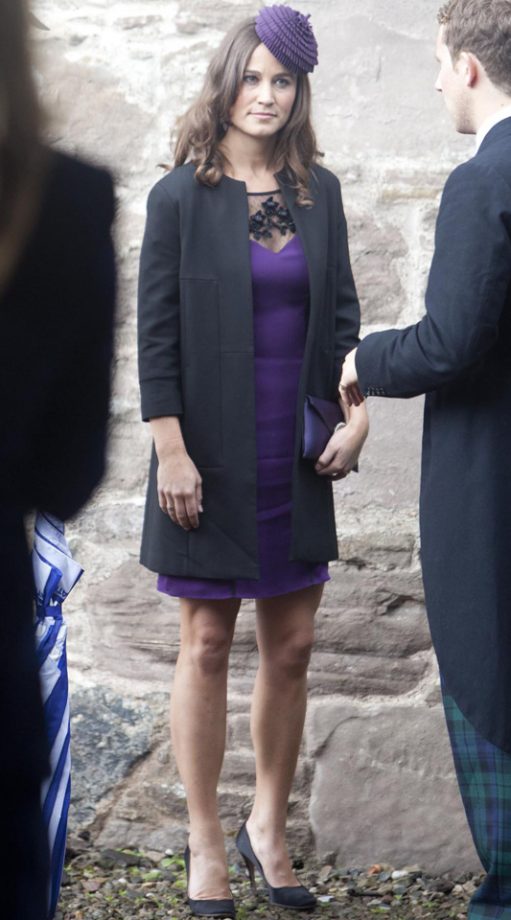 Pippa Middleton Was The Ultimate Purple Goddess At A Friends Wedding In Scotland, 2011