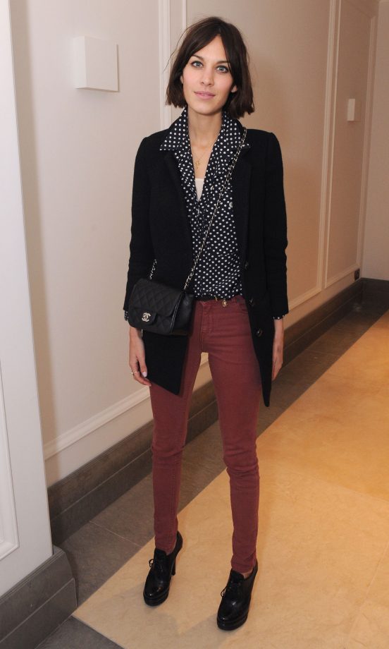 Alexa Chung Goes Boyish For A GQ Party, March 2011