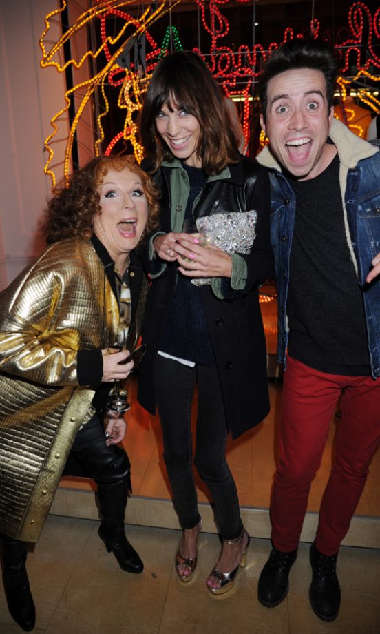 Alexa Chung Partied In Style With Jennifer Saunders And Nick Grimshaw To Celebrate Stella McCartney's Christmas Lights Switch On, 2011