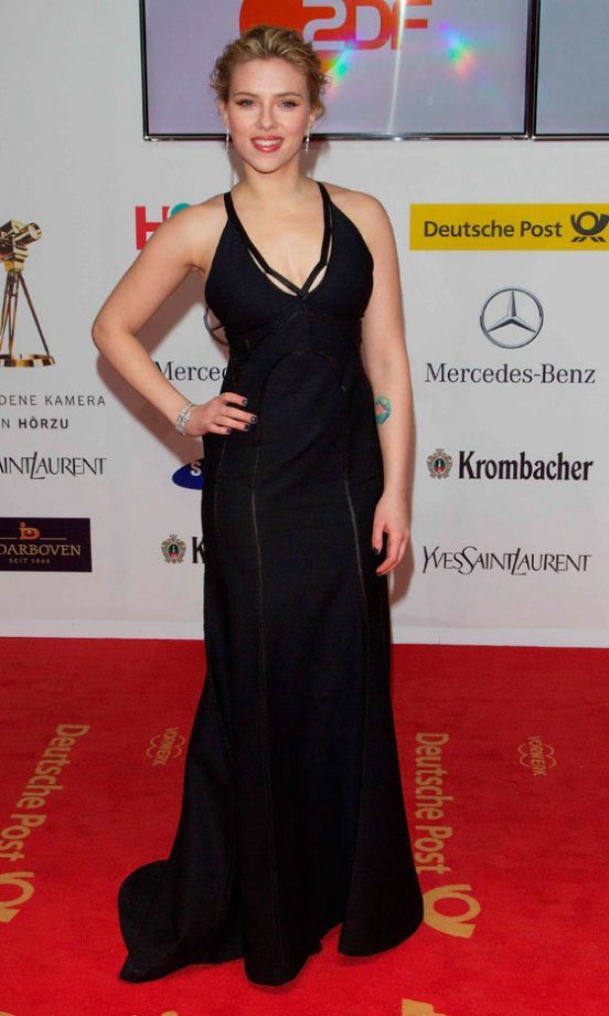Scarlett Johansson On The Red Carpet At The Golden Camera Awards, Berlin, February 2012