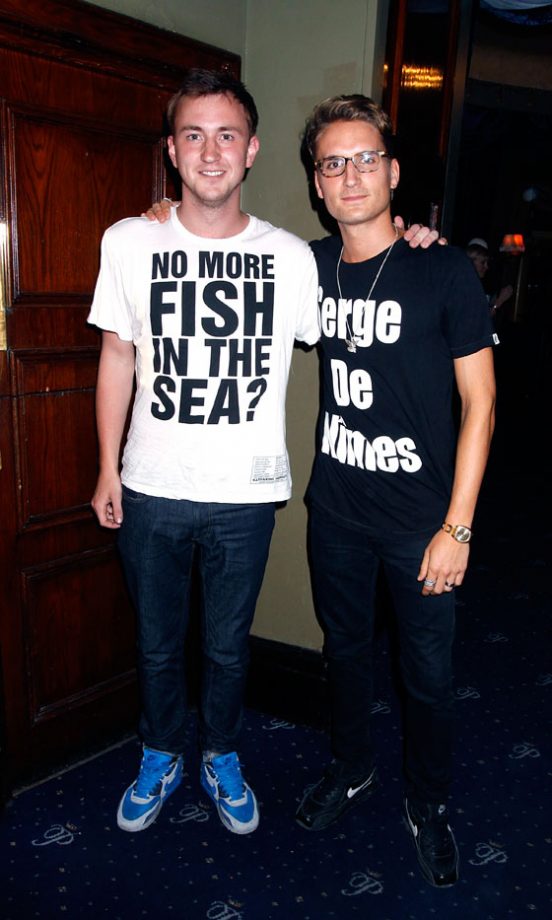 Francis Boulle And Oliver Proudlock At The Trust In Fashion Event For The Rainbow Trust Children's Charity, 2012