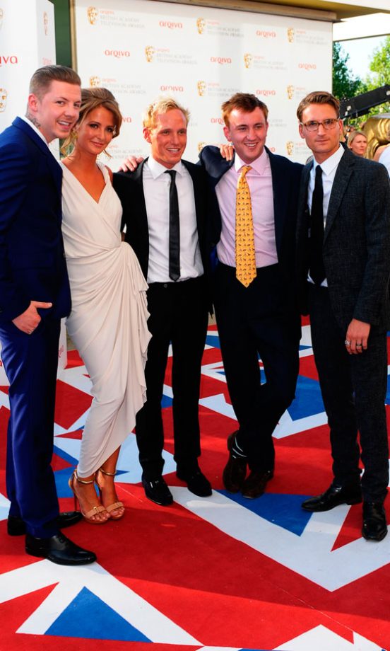 Millie Mackintosh, Professor Green, Jamie Laing, Francis Boulle and Oliver Proudlock At The TV BAFTA Awards, 2012