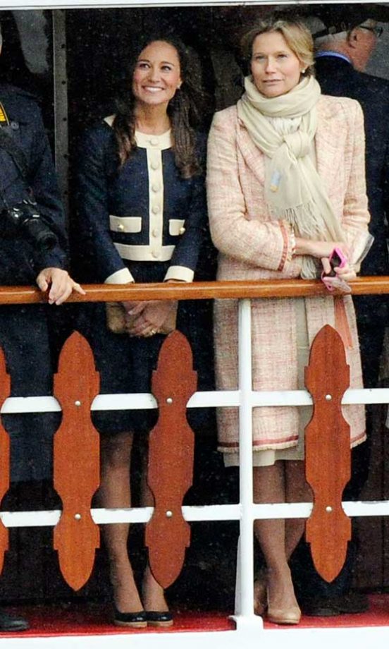 Pippa Middleton With Friends On The Thames For The Queen's Diamond Jubilee River Pageant, 2012