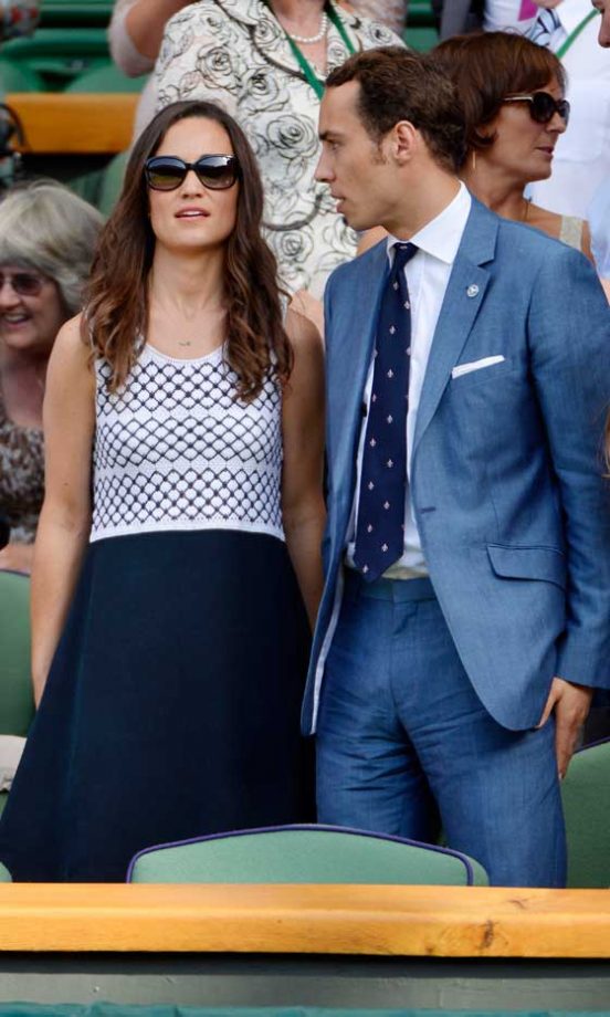Pippa Middleton Watches Wimbledon With Her Brother James Middleton, 2012