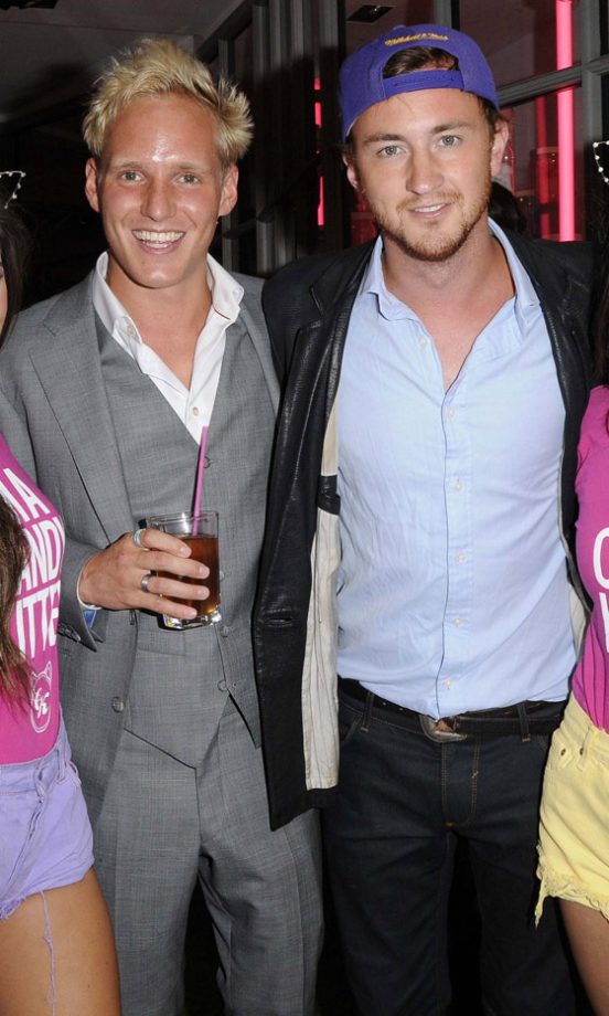 Made In Chelsea's Jamie Laing And Francis Boulle At The Launch Of The Candy Kittens Pop-Up Store, 2012