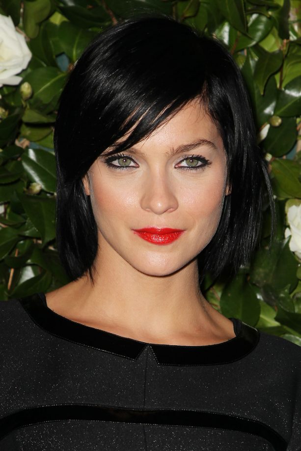 Leigh Lezark Dons A Slick Of Red Lipstick