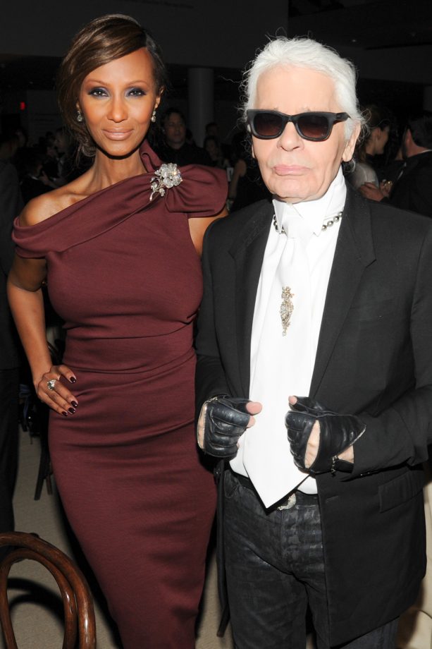 Iman And Karl Lagerfeld Talk Old Times