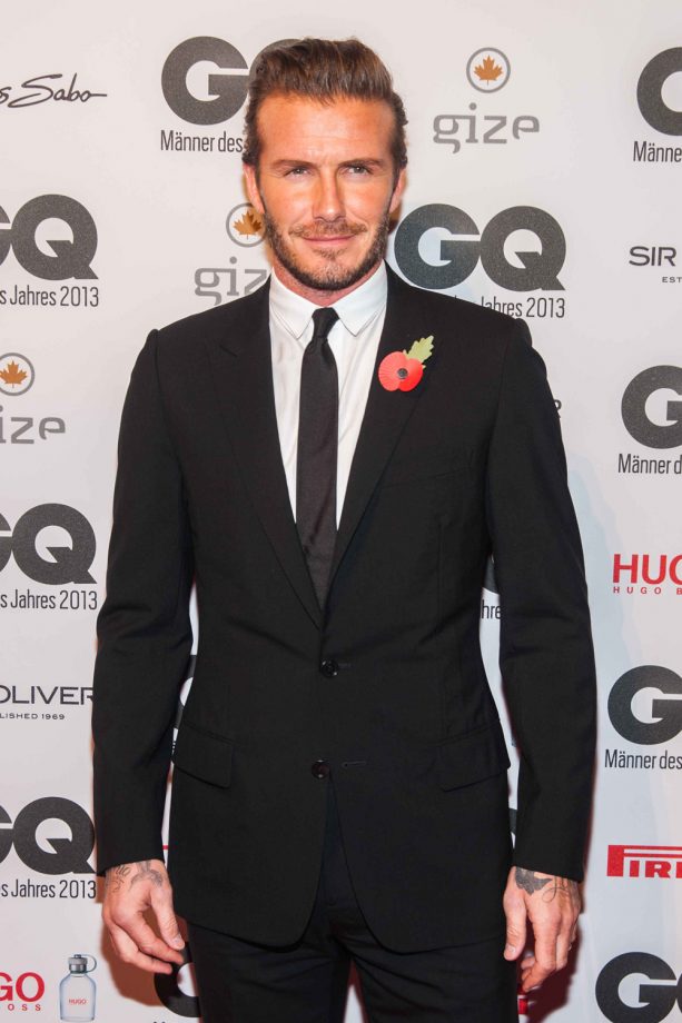 David Beckham At The GQ Men Of The Year Awards 2013 (We Also Enjoy This Angle)