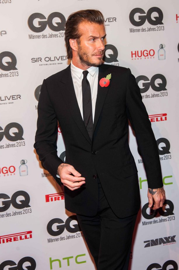 David Beckham Looks Dashing As He Arrives To Receive Stylish Man Of The Year