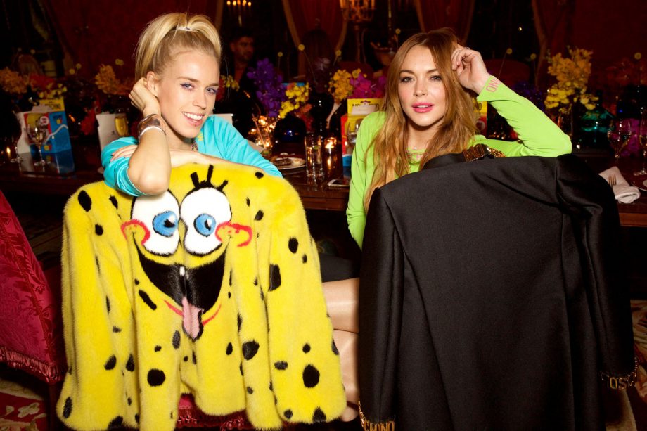 Mary Charteris and Lindsay Lohan, 2015