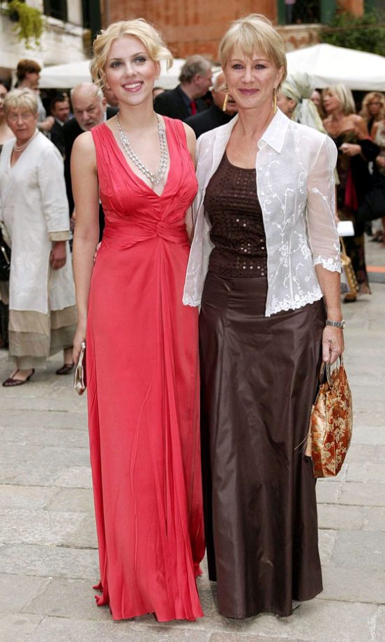 Scarlett Johansson And Helen Mirren At The Closing Ceremony During The 61st Venice Film Festival, Italy, 2004