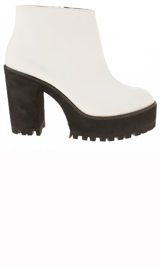 Schuh AW13 Collection: White Chunky Ankle Boots, £65