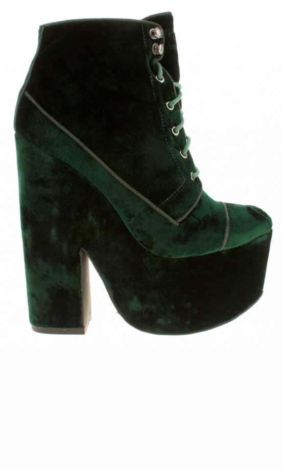 Schuh AW13 Collection: Dark Green Hubba Hubba Boots, £75