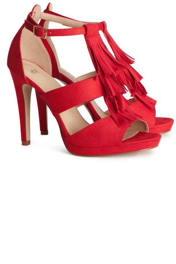 H&M Red Tassel Heels, £29.99