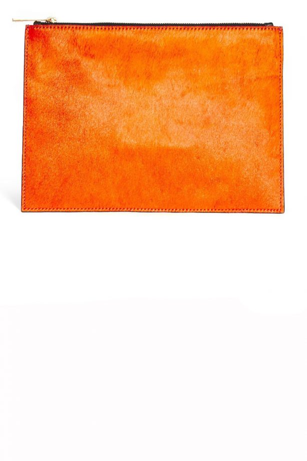 ASOS Leather Clutch Bag In Pony, £30