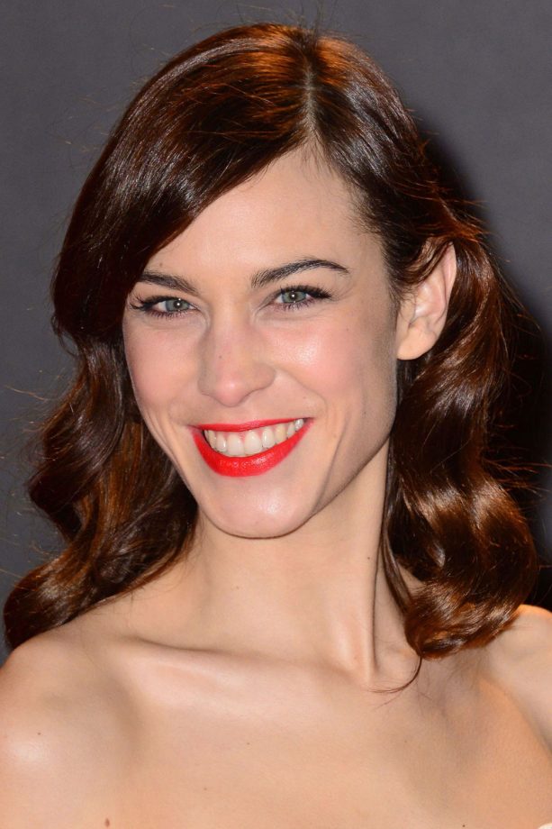 Alexa Chung's Coral Pout At The British Fashion Awards, 2013