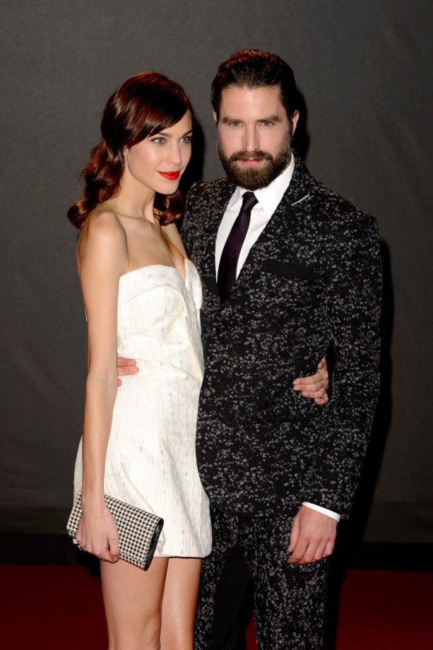 Alexa Chung and Jack Guinness Steal A Snap At The British Fashion Awards 2013