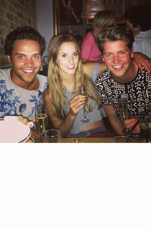 Andy Jordan, Lucy Watson And Stevie Johnson Get In Some BFF Time, 2013