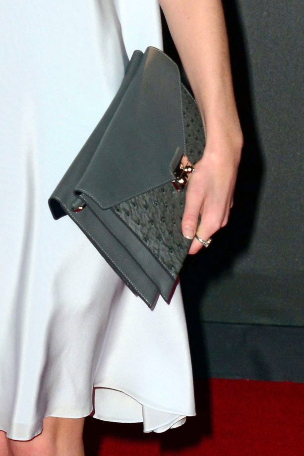 Annabel Watts' Charcoal Clutch At The British Fashion Awards, 2013