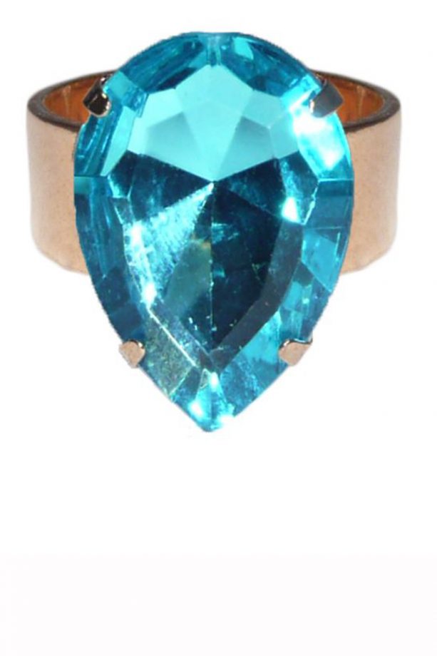 Adorning Eva Aqua Jewel Ring, £5