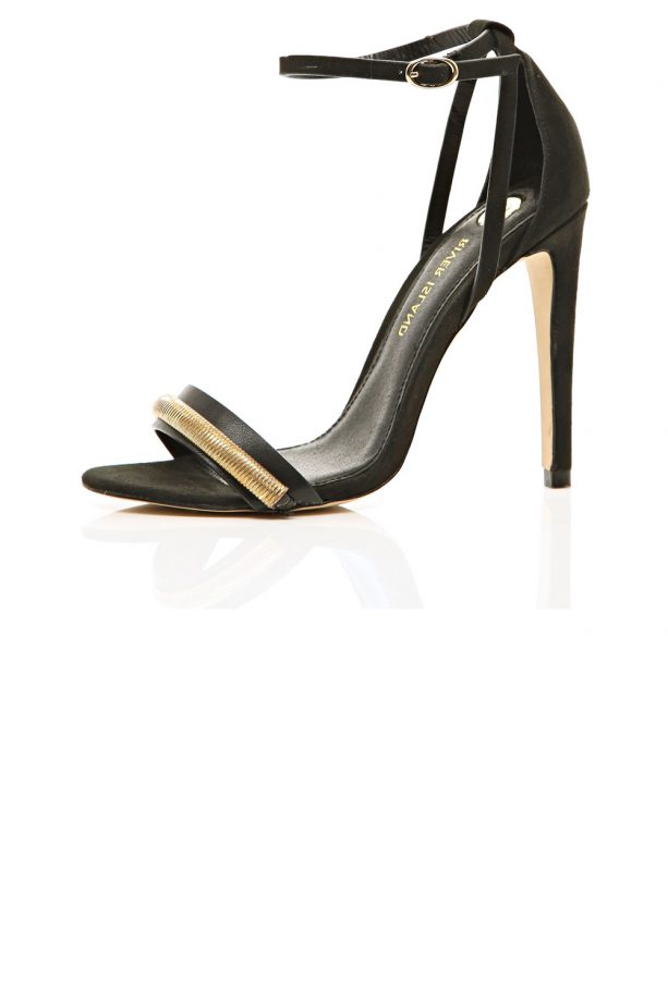 River Island Black Barely There Sandals, £45