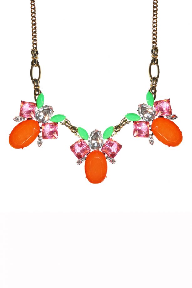 Adorning Eva Bright Statement Jewel Necklace, £14