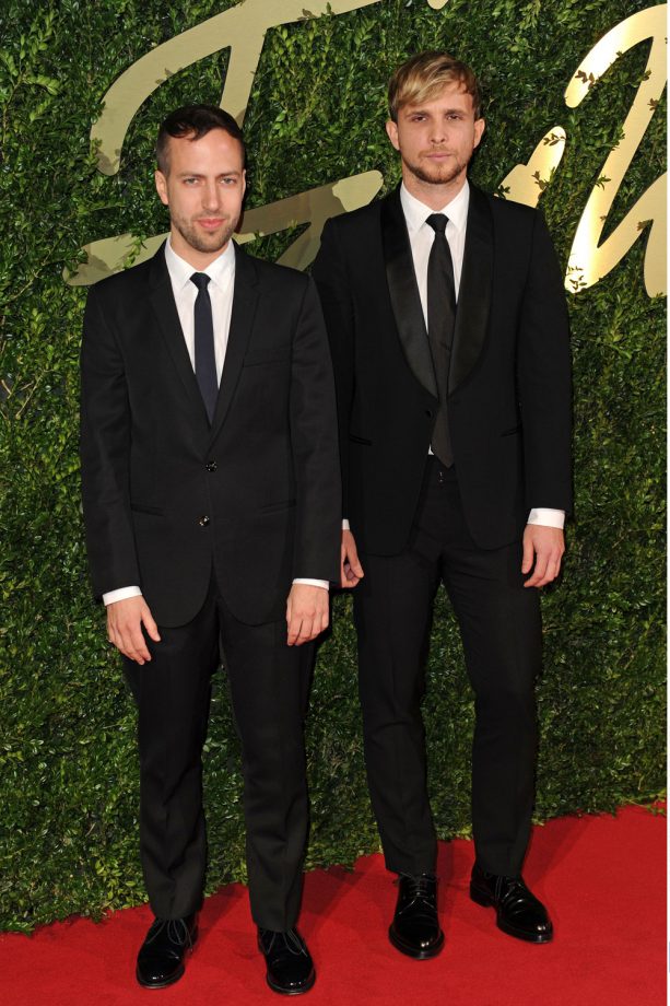 Christopher de Vos and Peter Pilotto at The British Fashion Awards 2013