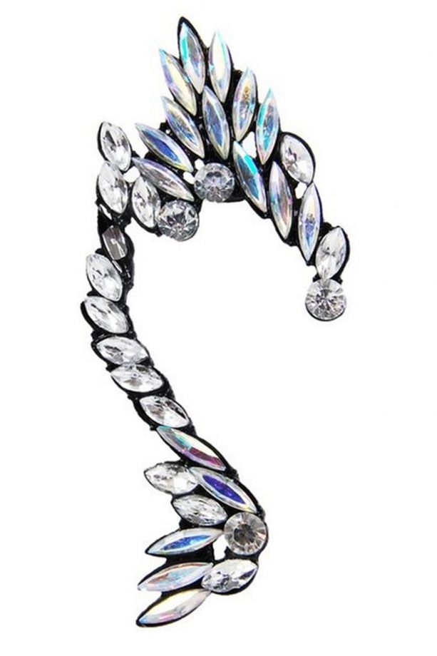 Adorning Eva Clear Crystal Ear Cuff, £8
