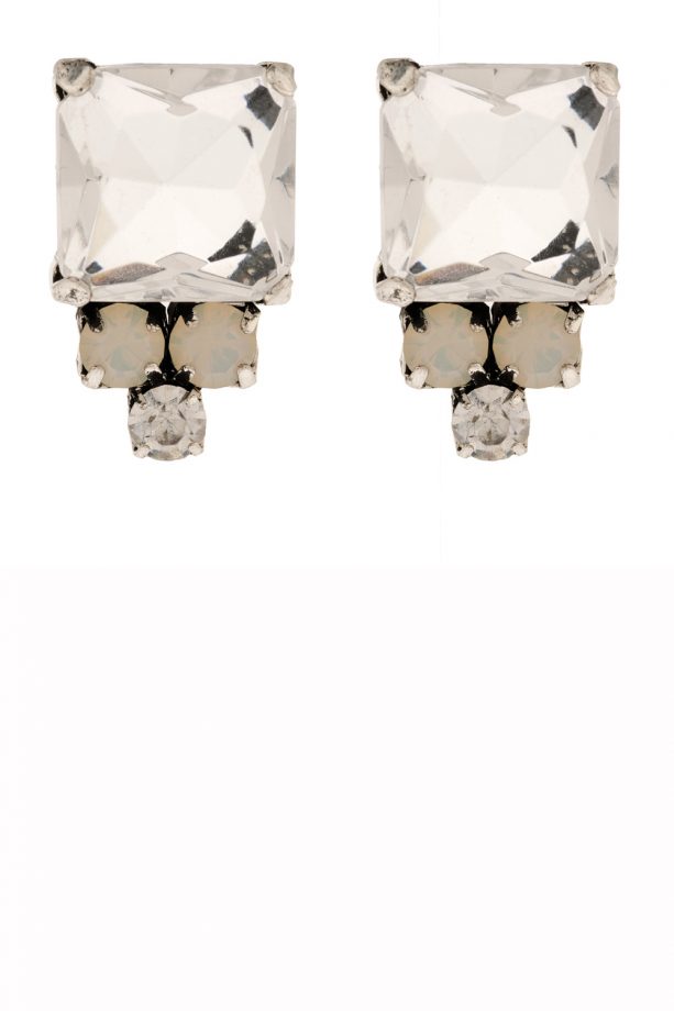 Martine Wester Crystal And Opal Stud Earrings, £15