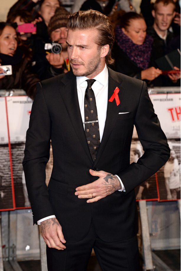 David Beckham Looked Handsome In A Ralph Lauren Black Label Anthony Suit