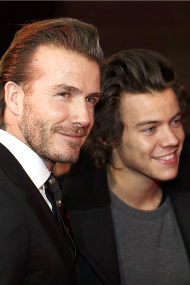 David Beckham Poses With One Direction's Harry Styles