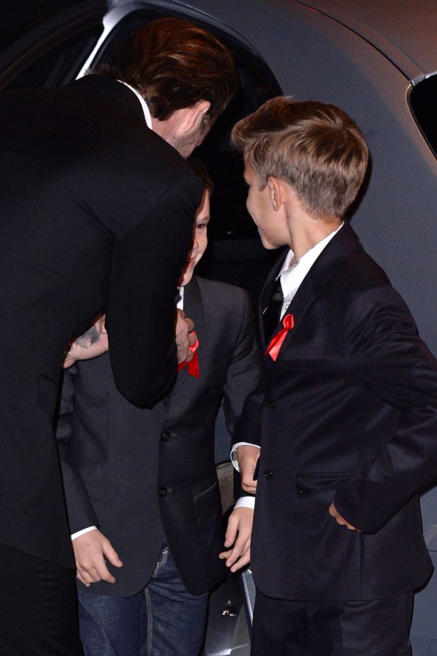 So Cute - David Beckham Dresses His Son Cruz For The Red Carpet