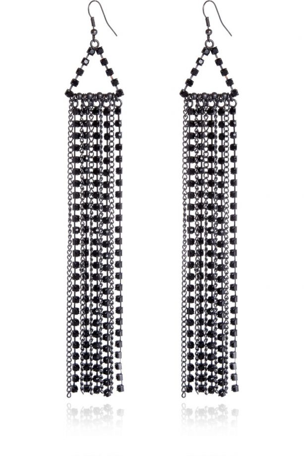 River Island Black Diamante Earrings, £4