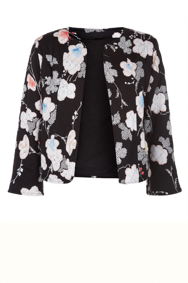 Floral Quilted Soft Jacket, £17