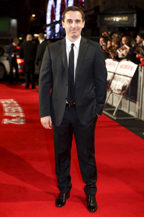 Gary Neville Poses On The Red Carpet For 'The Class of '92 Premiere'