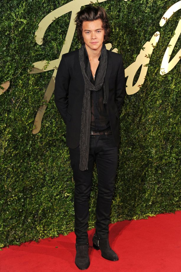 Harry Styles at The British Fashion Awards 2013