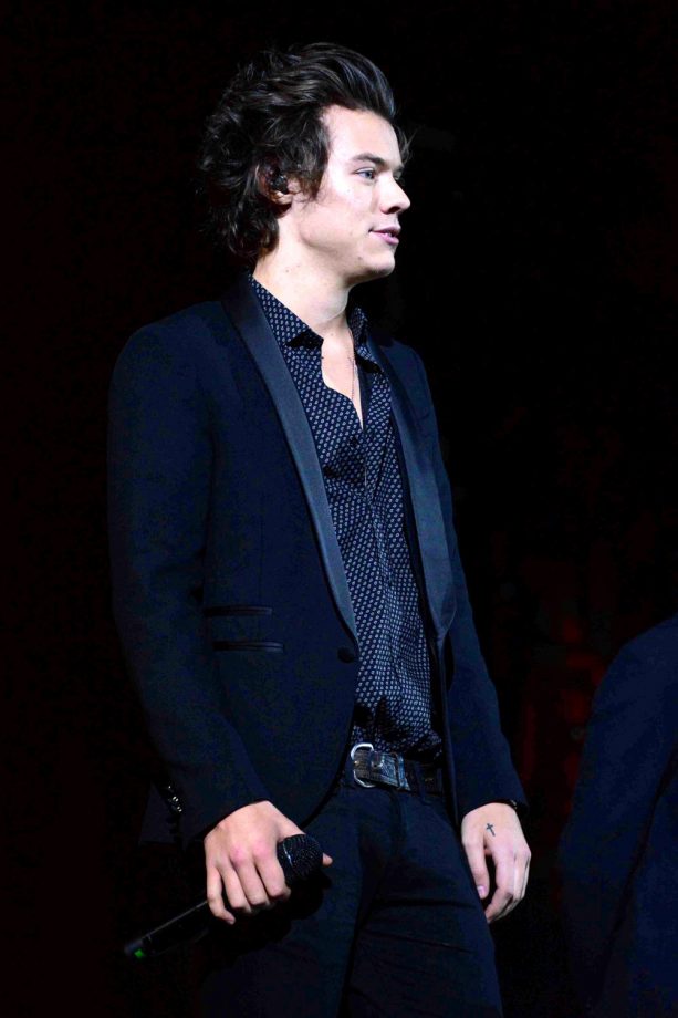 Harry Styles Performing On The 'X Factor' At The RAI Studios In Milan
