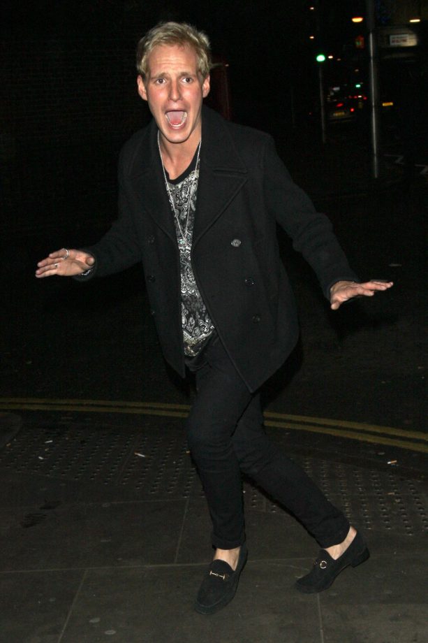 Jamie Laing Does A Little Dance As He Leaves Bodo's Schloss In London