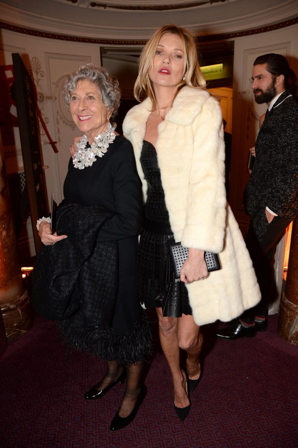Joan Burstein and Kate Moss at The British Fashion Awards 2013