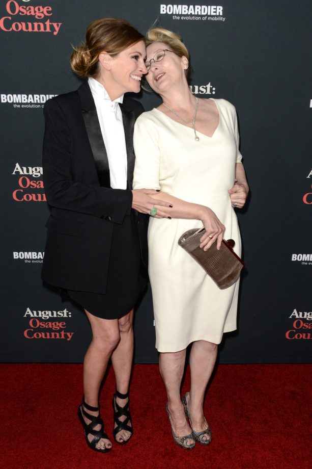 Julia Roberts and Meryl Streep At The 'August Osage County' Film Premiere, Los Angeles