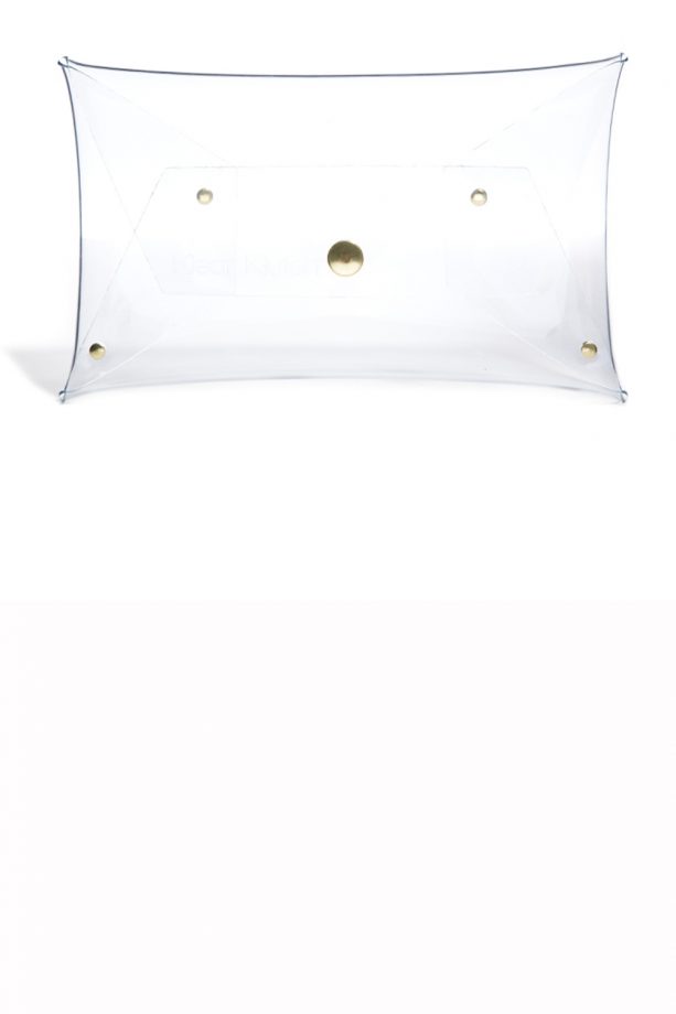 Klear Klutch Small Clear Transparent Clutch Bag, £40