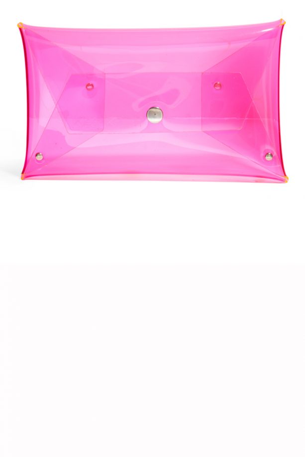 Klear Klutch Small Pink Transparent Clutch, £40