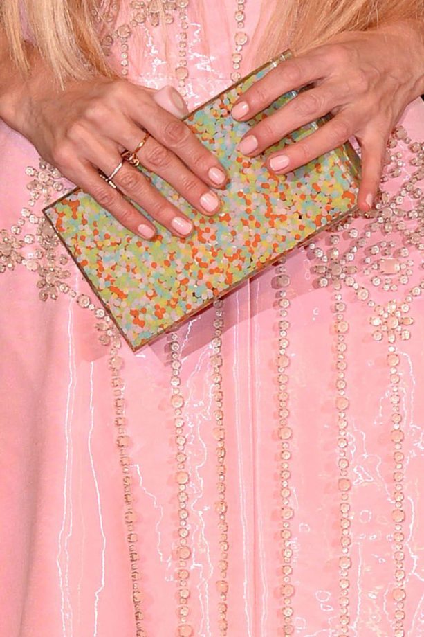 Laura Bailey's Pretty Polka Clutch At The British Fashion Awards, 2013