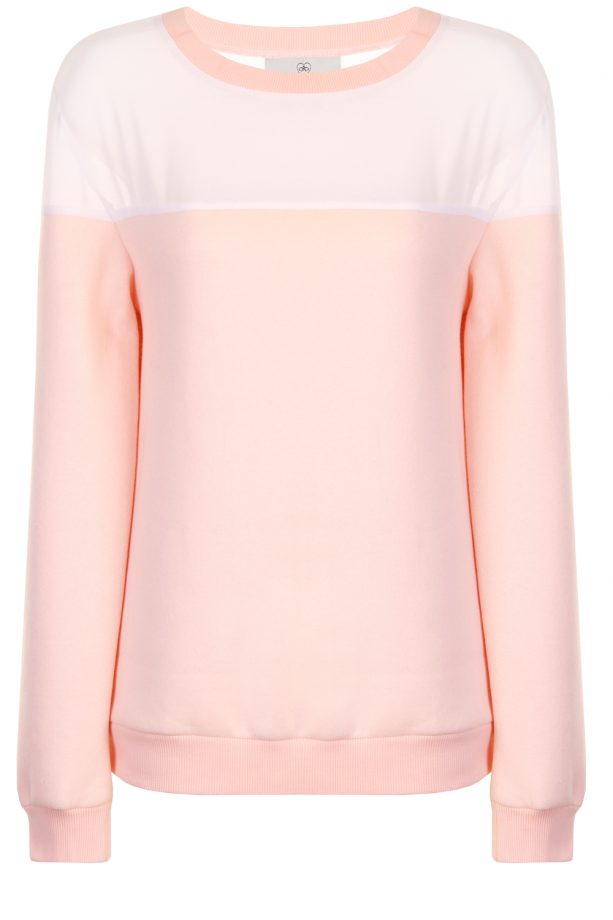 Lavish Alice Peach Mesh Sweatshirt, £30