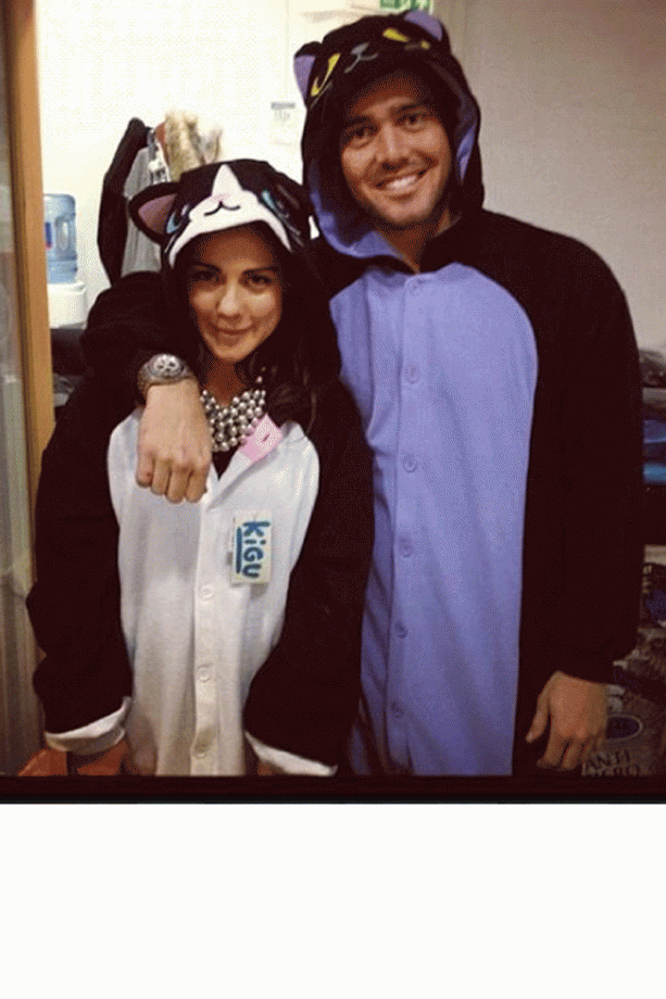 Louise Thompson And Ex Flame Spencer Matthews Don Onesies, 2012