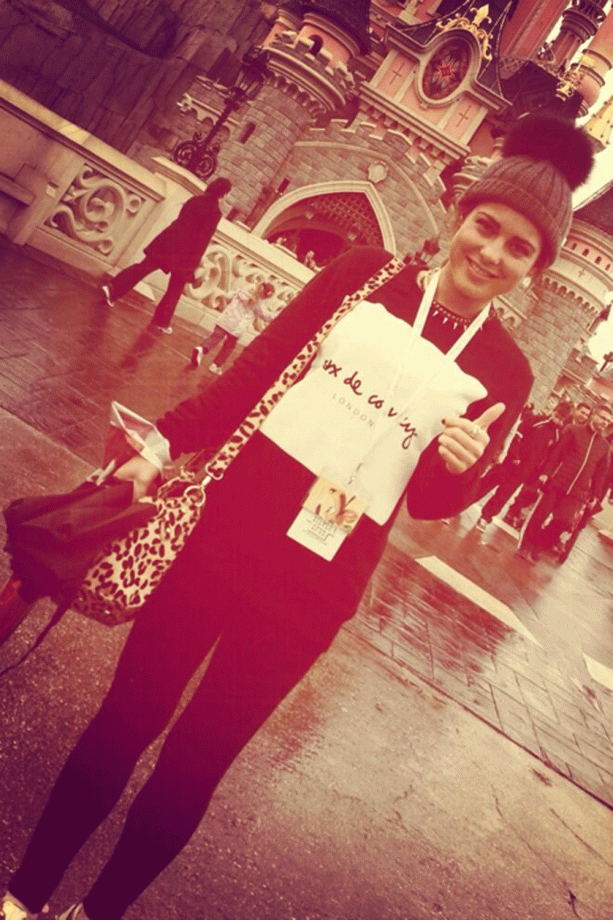 Louise Thompson Hits Paris For A Holiday, 2013